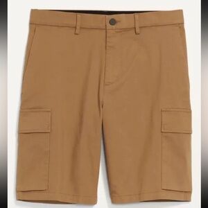 Old Navy Mens Big & Tall Size 52 Slim Ultimate Tech Cargo Shorts Khaki 9" Inseam